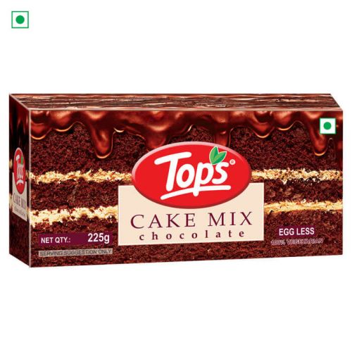 Tops Cake Mix Chocolate - 225g. Mono Carton