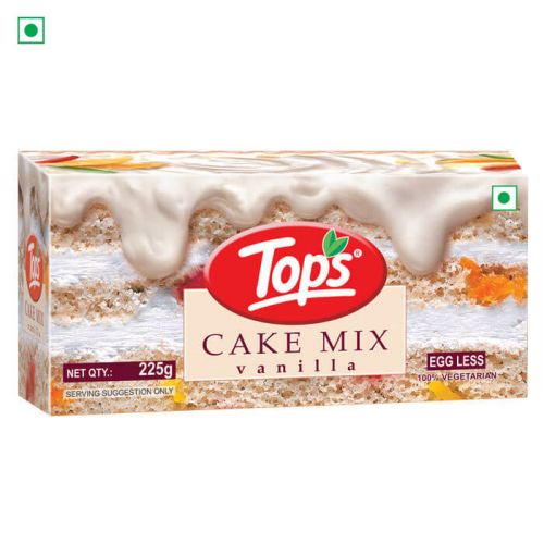Tops Cake Mix Vanilla - 225g. Mono Carton