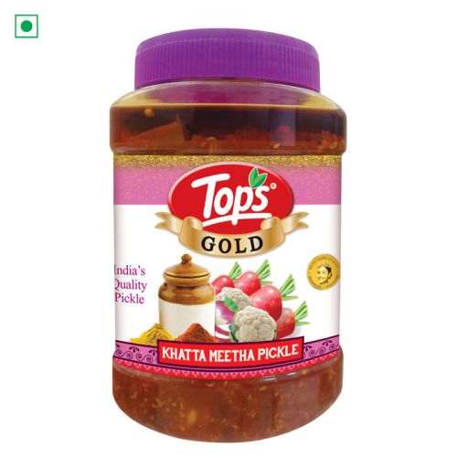 Tops Pickle Khatta Meetha - 1000g. PET Jar