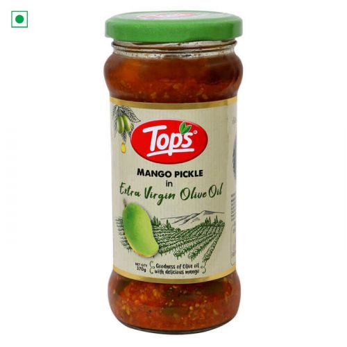 Tops Olive Oil Mango Pickle - 370g. Glass Jar