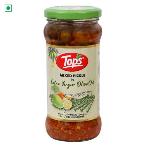 Tops Olive Oil Mix Pickle - 370g. Glass Jar